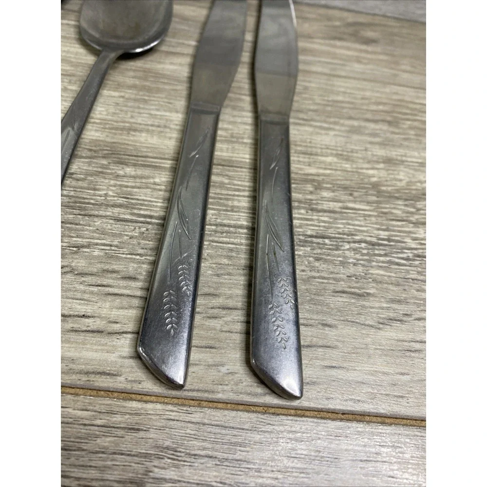 Silco Wheat Pattern 6 pc Stainless FlatWare‎